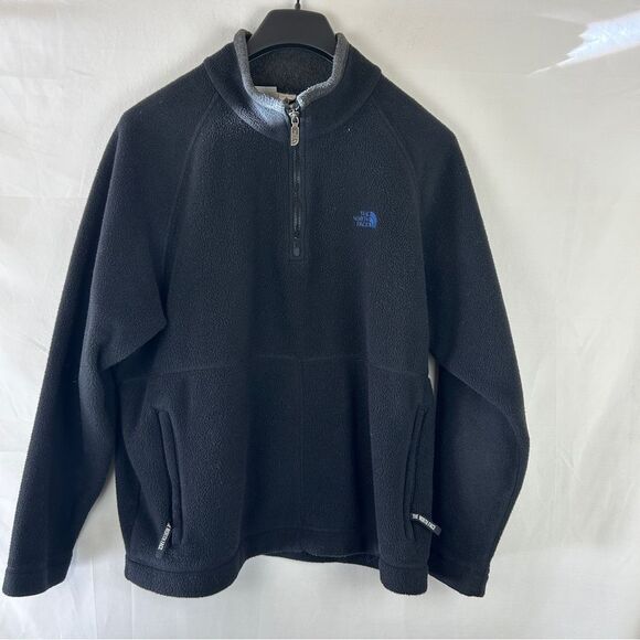 The north face fleece jacket 1/4 zipper pockets size L - Picture 1 of 6